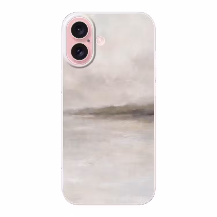 Telefoonhoesje - Abstract - Landschap - Nevel - Modern - Grijs — 1