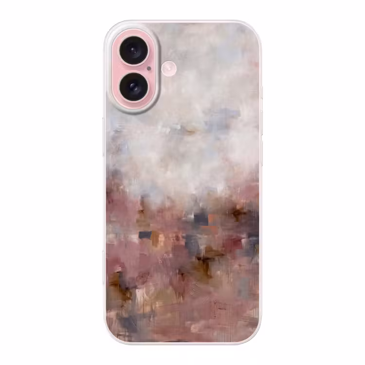 Telefoonhoesje - Abstract - Vloeiend - Kunst - Modern - Beige — 1