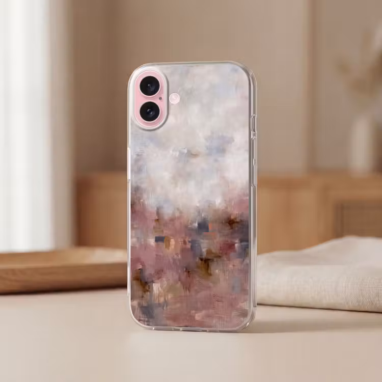 Telefoonhoesje - Abstract - Vloeiend - Kunst - Modern - Beige — 3