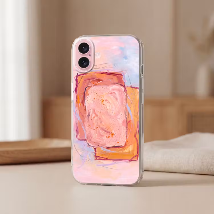 Telefoonhoesje - Abstract - Vormen - Modern - Roze — 3