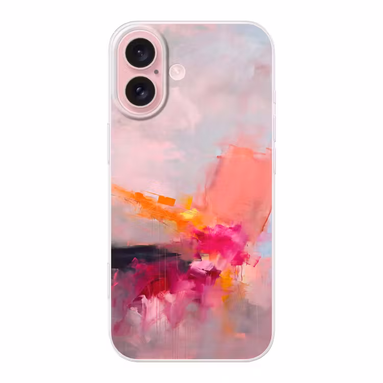 Telefoonhoesje - Abstract - Kleurrijk - Modern - Roze — 1