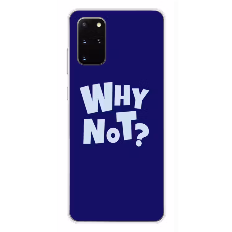 Telefoonhoesje - Blauw - Why not - Minimalistisch — 4