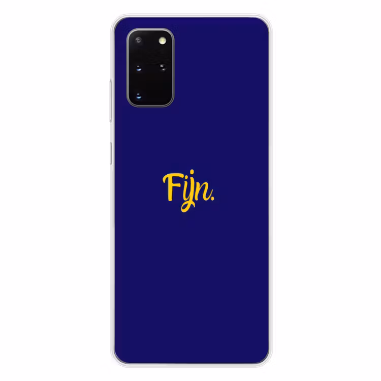 Telefoonhoesje - Blauw - Geel - Fijn — 4