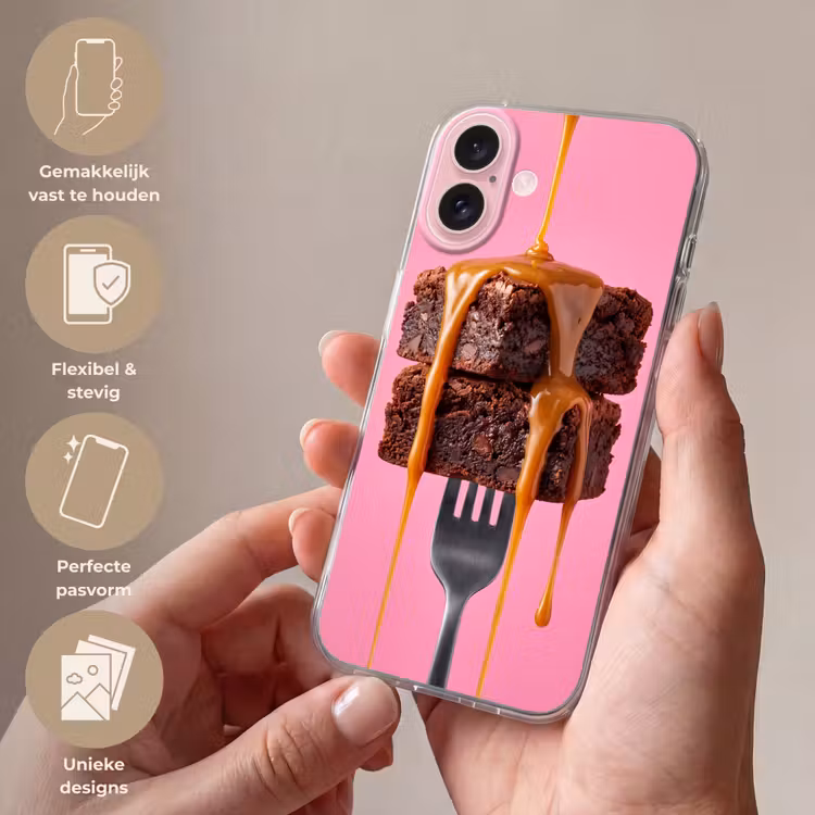 Telefoonhoesje - Brownie - Karamel - Eten — 4