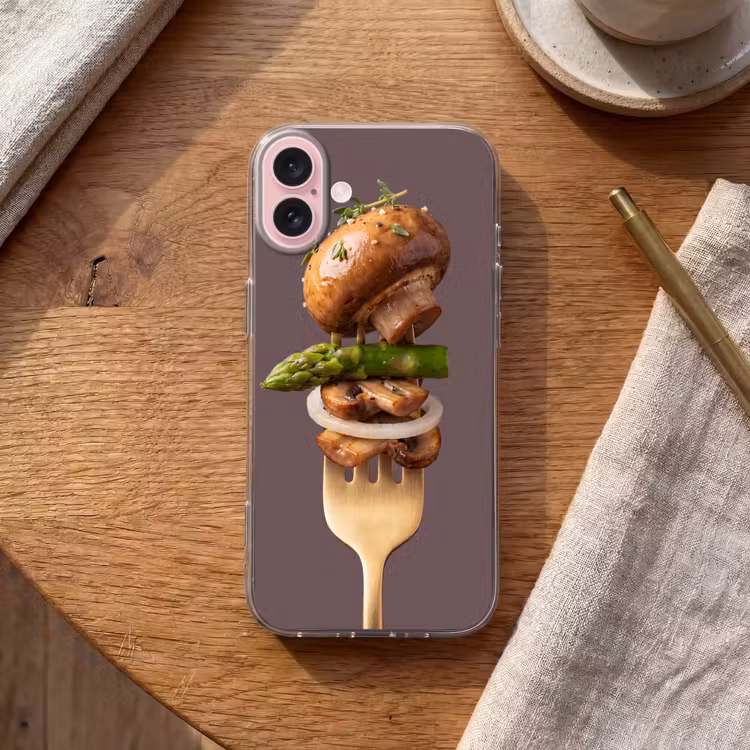 Telefoonhoesje - Eten - Gestapeld - Vork — 2