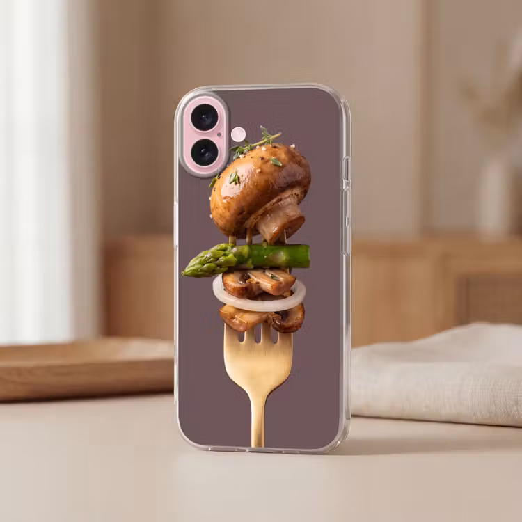 Telefoonhoesje - Eten - Gestapeld - Vork — 3