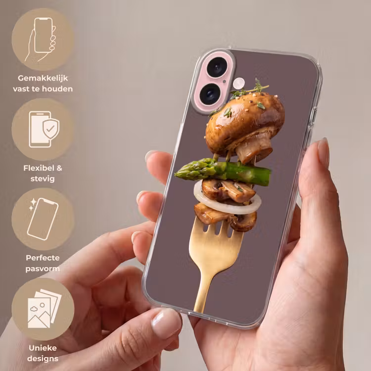 Telefoonhoesje - Eten - Gestapeld - Vork — 4