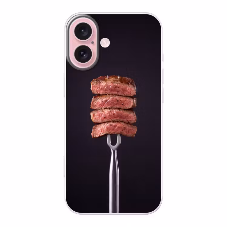 Telefoonhoesje - Eten - Rosé - Vork — 1
