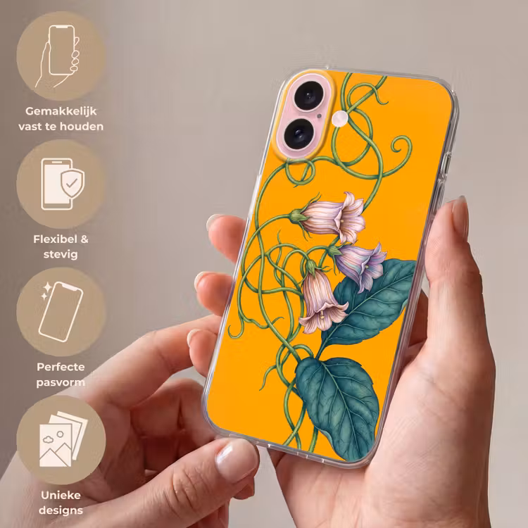 Telefoonhoesje - Bloemen - Botanisch - Geel — 4