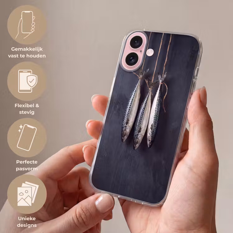 Telefoonhoesje - Drie vissen - Touw — 4