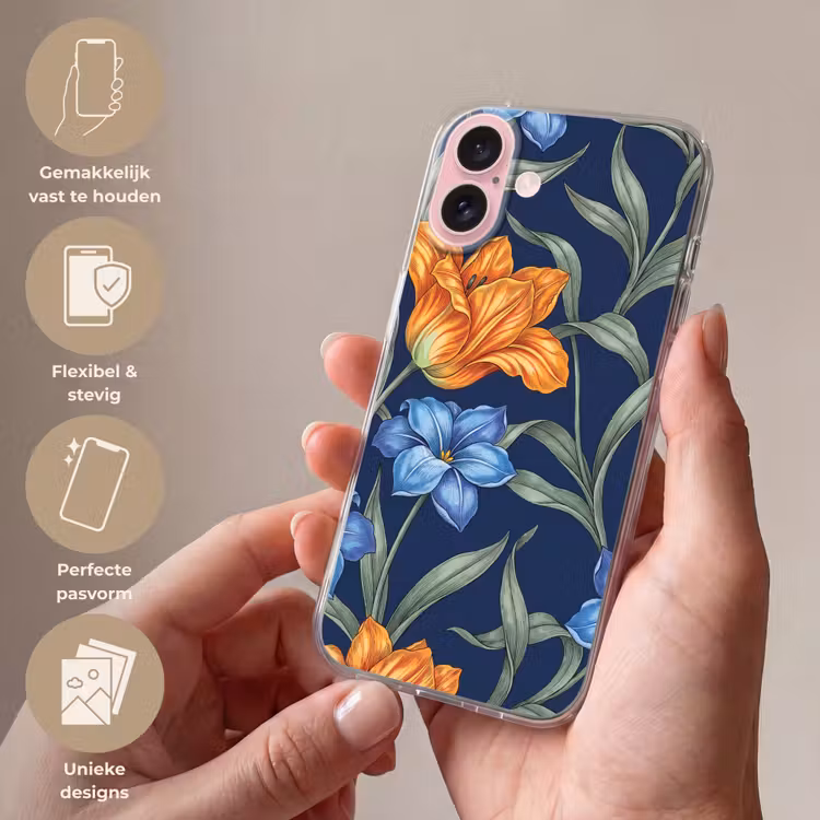 Telefoonhoesje - Bloemen - Botanisch - Patroon — 4
