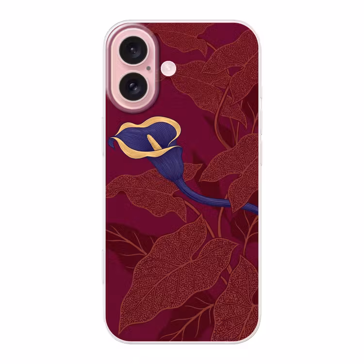 Telefoonhoesje - Bloemen - Modern - Paars — 1