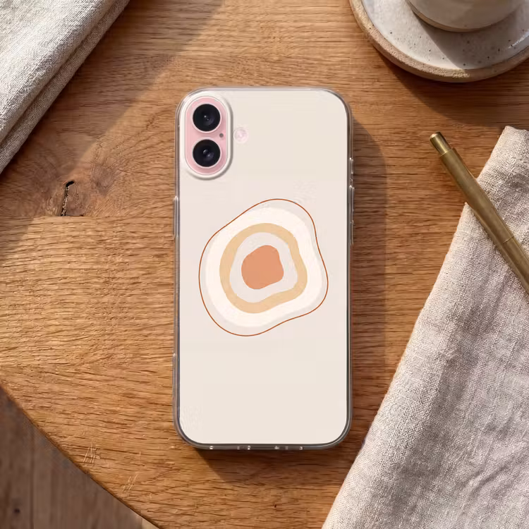 Telefoonhoesje - Abstract - Organisch - Modern - Beige - Kunst — 2