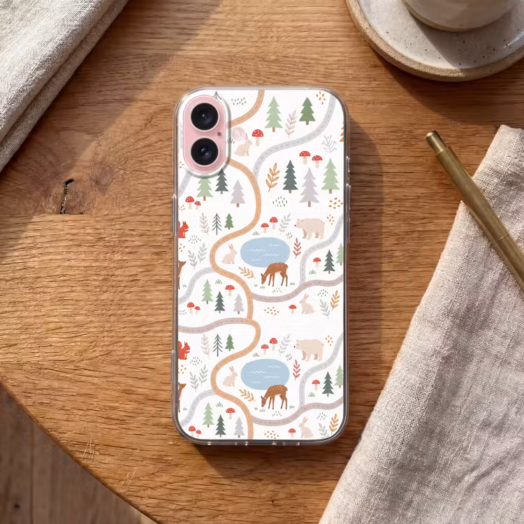 Telefoonhoesje - Dieren - Bos - Illustratie — 2