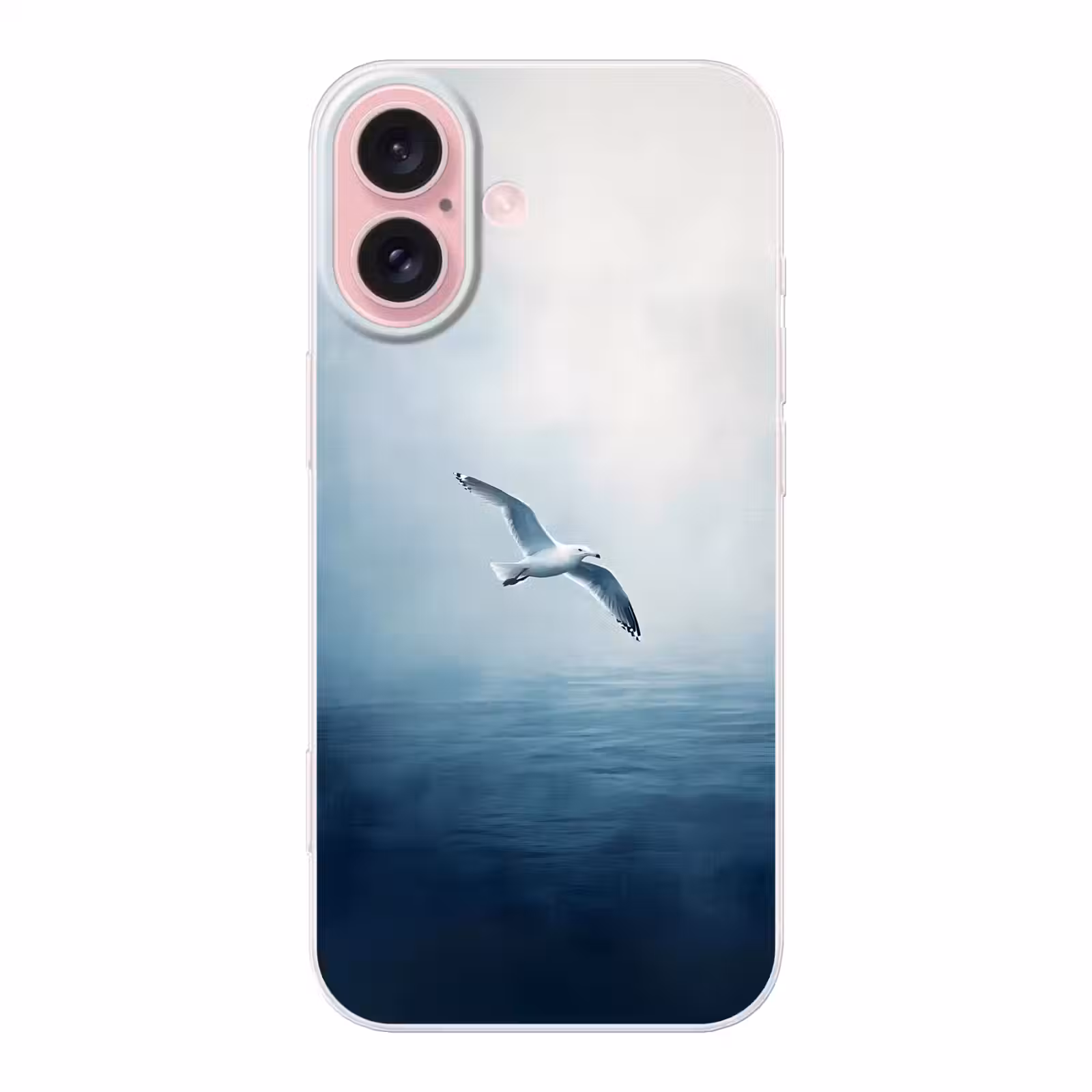 Telefoonhoesje - Meeuw - Wit - Zee - Mistig — 1