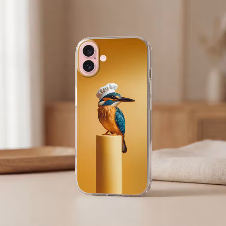 Telefoonhoesje - Ijsvogel - Pilaar - Koksmuts - Vogel — 3