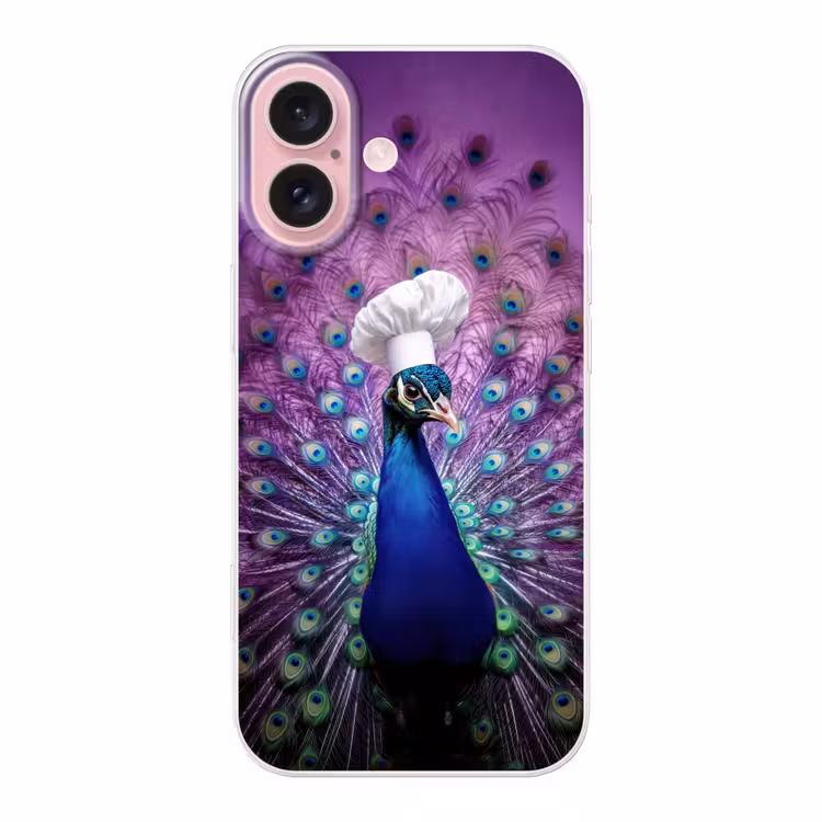Telefoonhoesje - Pauw - Koksmuts - Cool - Paars — 1