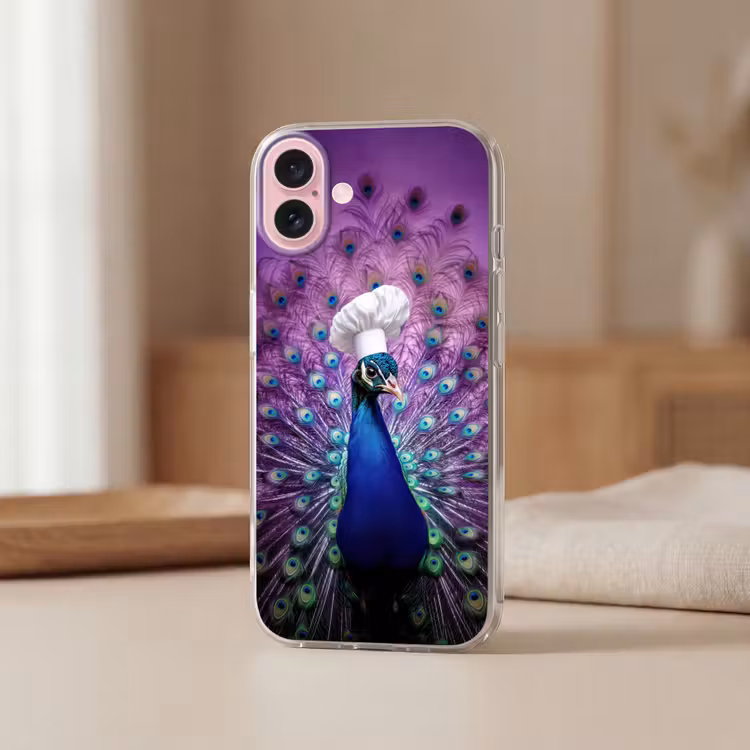 Telefoonhoesje - Pauw - Koksmuts - Cool - Paars — 3