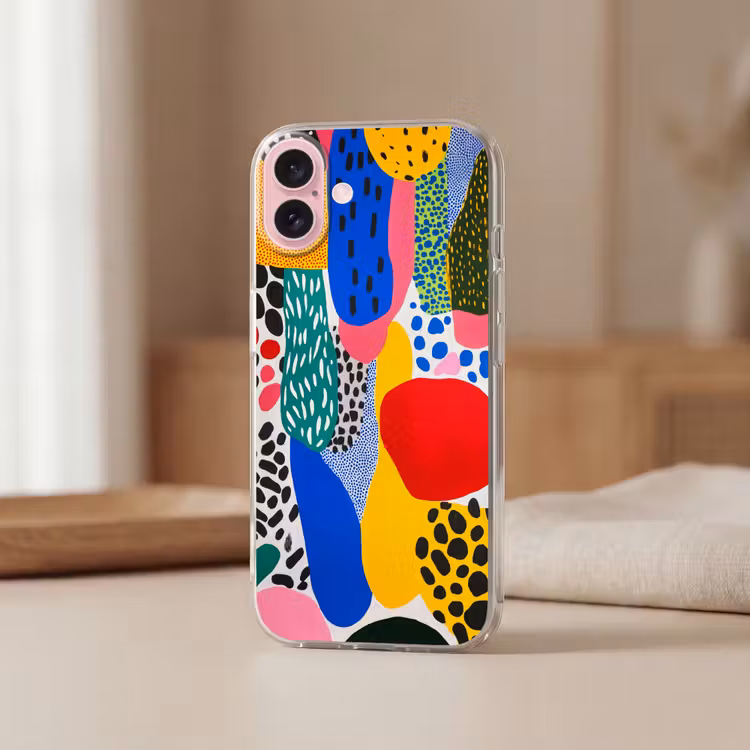 Telefoonhoesje - Stippen - Vormen - Modern - Kleuren — 3