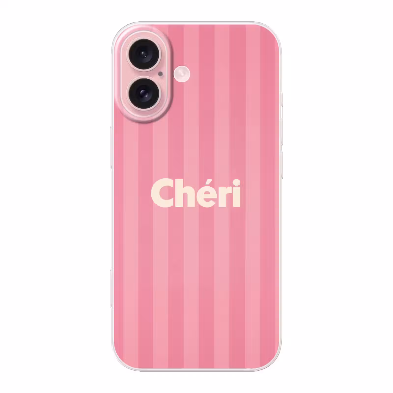 Telefoonhoesje - Gestreept - Roze - Chéri — 1