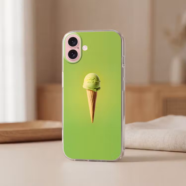 Telefoonhoesje - Hoorntje - Schepijs - Groen — 3