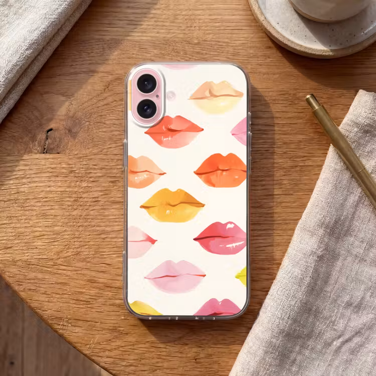 Telefoonhoesje - Lippen - Kleurrijk - Glanzend — 2