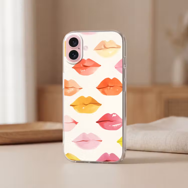 Telefoonhoesje - Lippen - Kleurrijk - Glanzend — 3