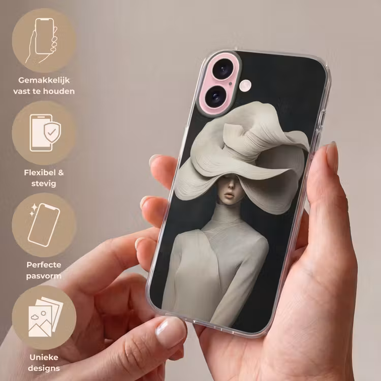 Telefoonhoesje - Modern - Vrouw - Hoed — 4