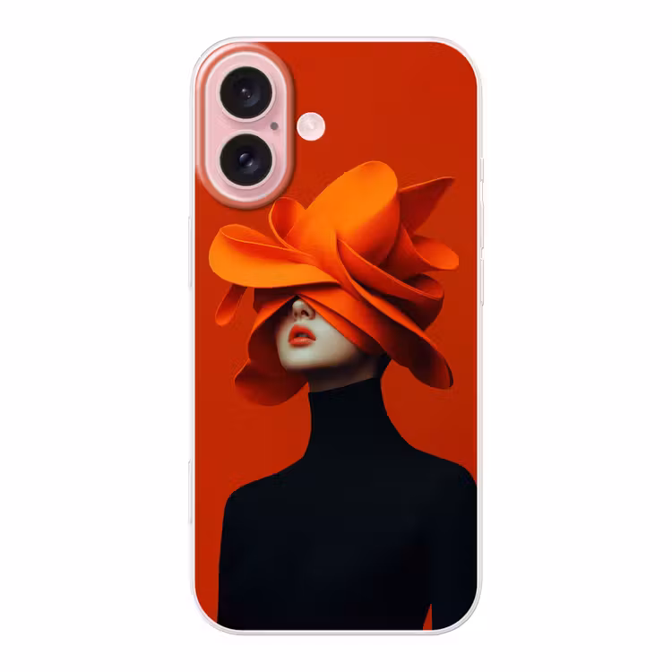 Telefoonhoesje - Oranje - Hoed - Vrouw — 1