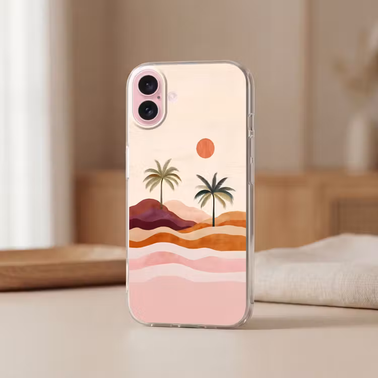 Telefoonhoesje - Palmbomen - Abstract - Zon - Heuvels — 3