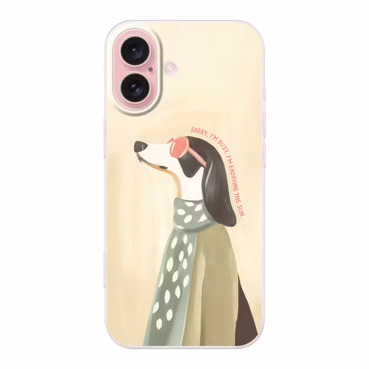 Telefoonhoesje - Quote - Hond - Zonnebril — 1