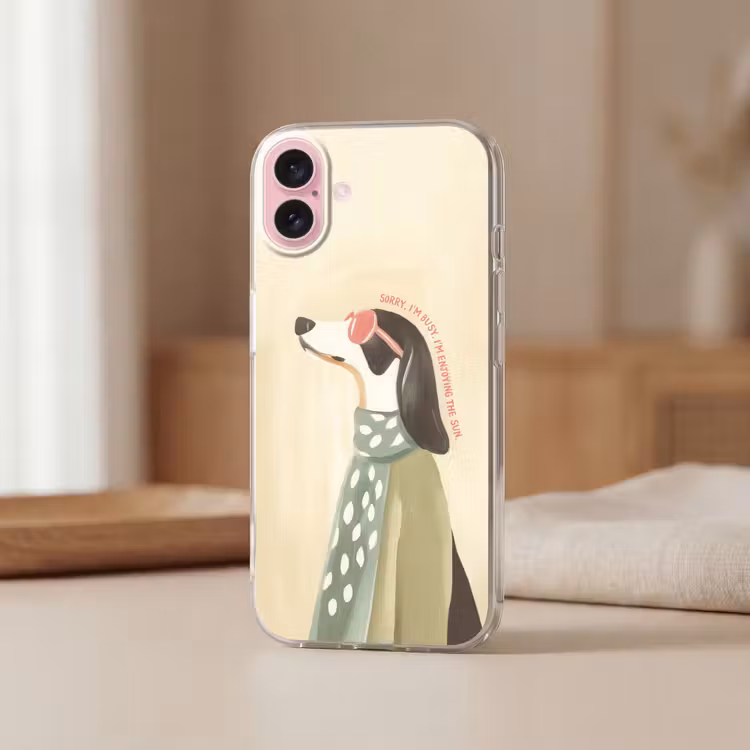 Telefoonhoesje - Quote - Hond - Zonnebril — 3