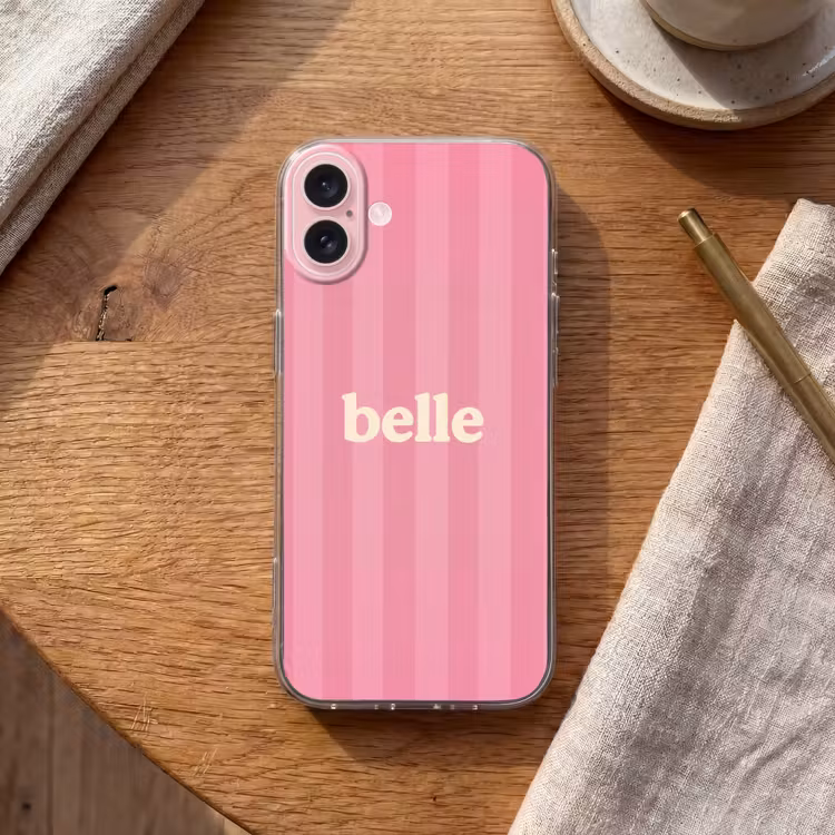 Telefoonhoesje - Roze - Gestreept - Belle — 2