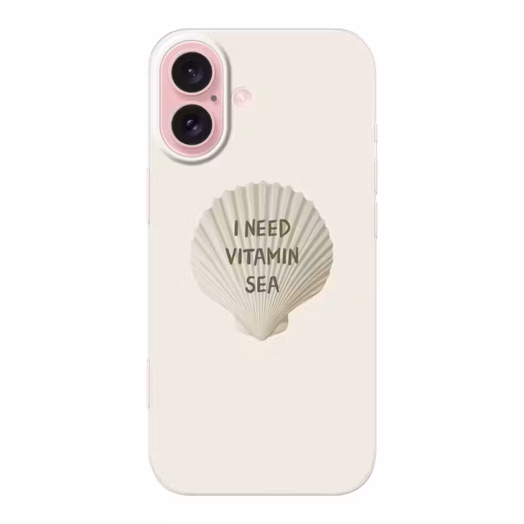 Telefoonhoesje - Schelp - Quote - Groen — 1