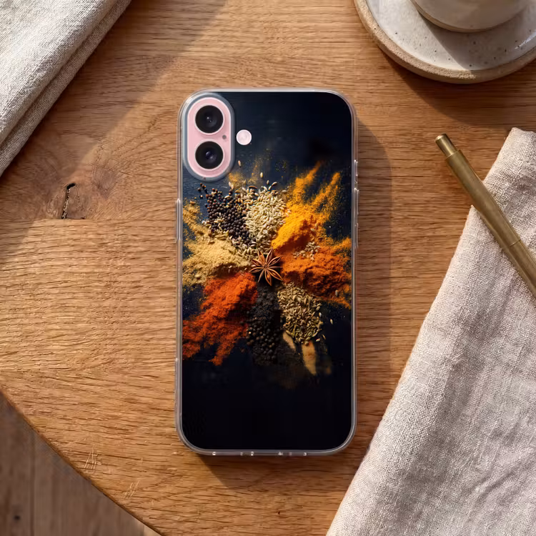 Telefoonhoesje - Specerijen - Explosie - Oranje — 2
