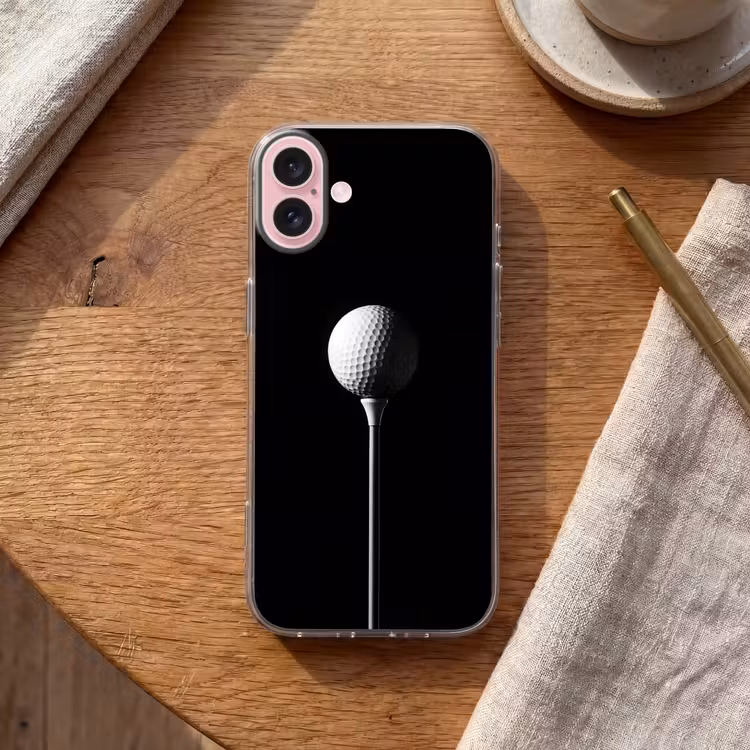 Telefoonhoesje - Golfbal - Minimalistisch - Wit — 2