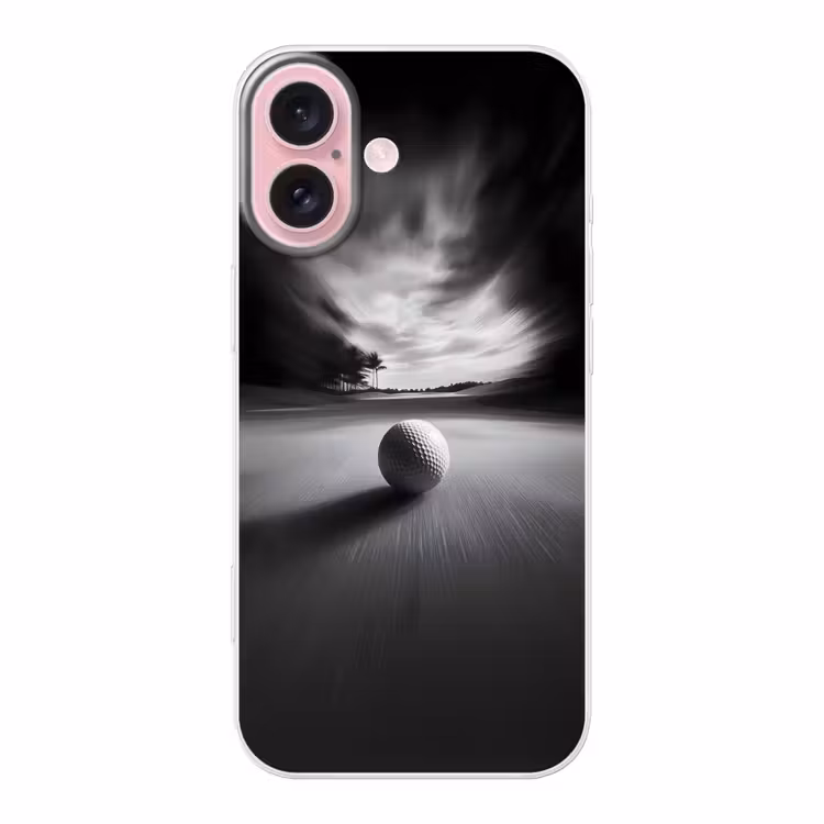 Telefoonhoesje - Golfbal - Wazig - Zwart — 1