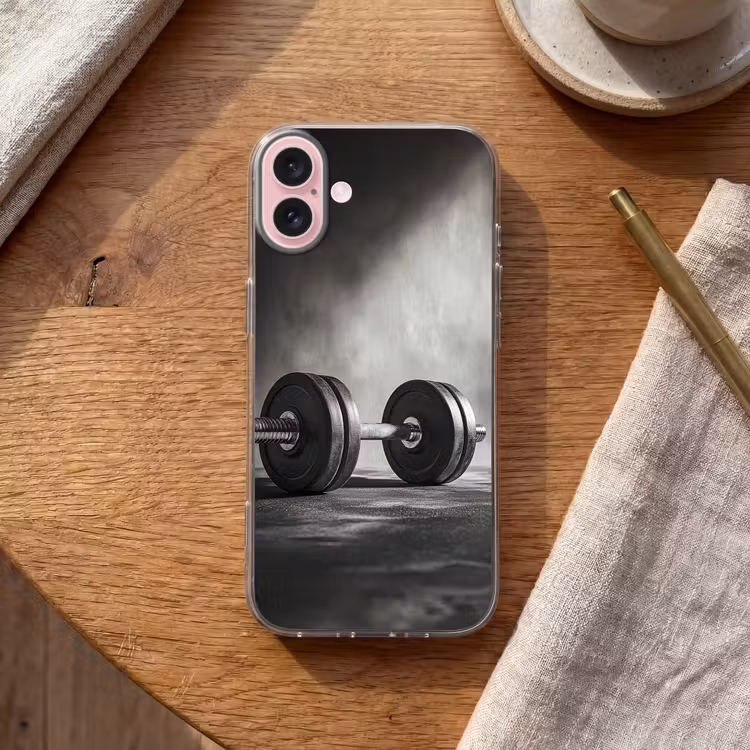 Telefoonhoesje - Halter - Gewichten - Zwart — 2