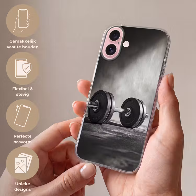 Telefoonhoesje - Halter - Gewichten - Zwart — 4