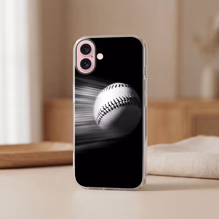 Telefoonhoesje - Honkbal - Wit - Vliegt — 3