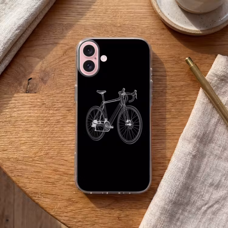 Telefoonhoesje - Lijnen - Illustratie - Wit — 2
