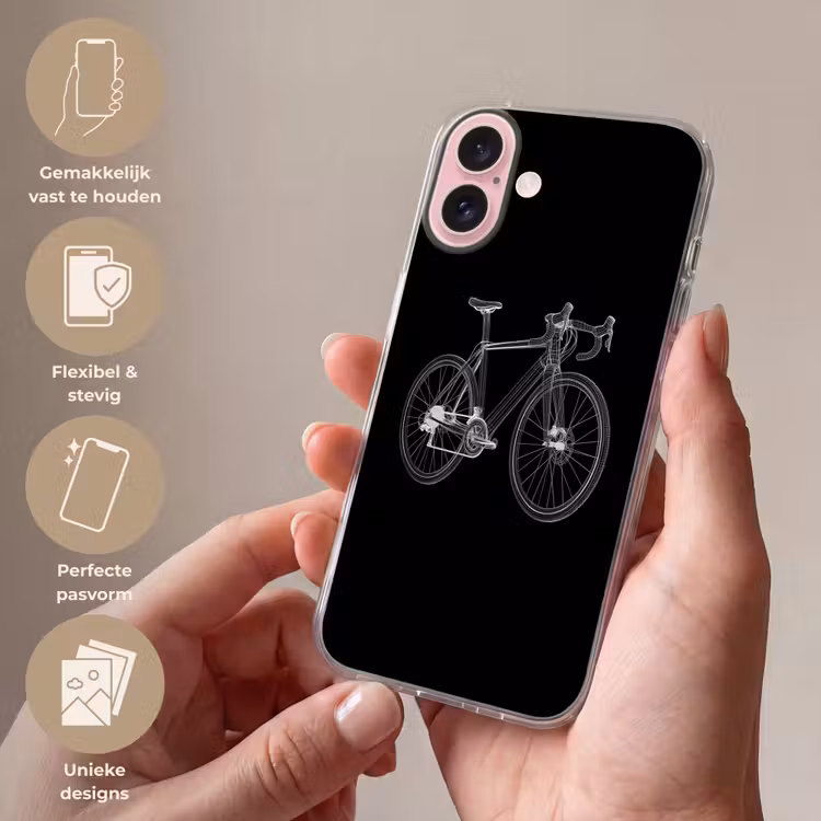 Telefoonhoesje - Lijnen - Illustratie - Wit — 4