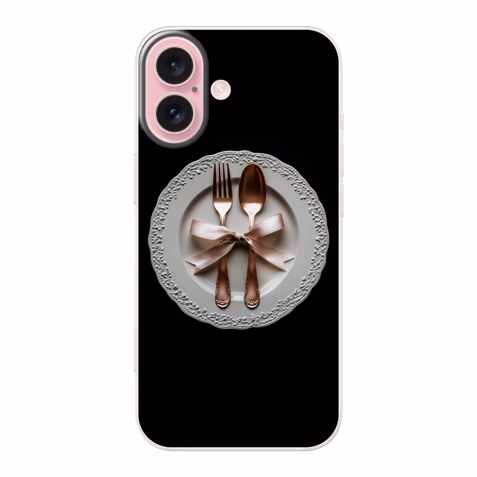 Telefoonhoesje - Rose - Strik - Bestek — 1