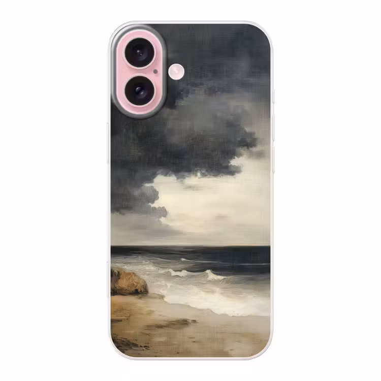 Telefoonhoesje - Kust - Golven - Rots - Storm — 1
