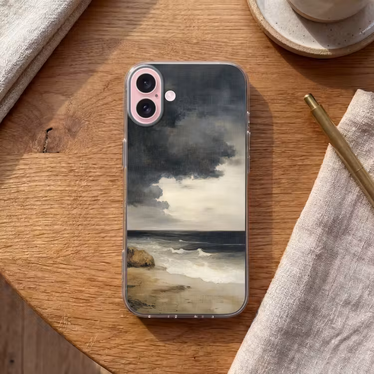 Telefoonhoesje - Kust - Golven - Rots - Storm — 2