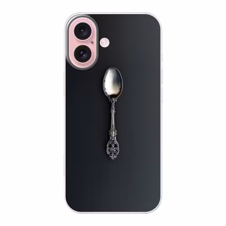 Telefoonhoesje - Lepel - Zilver - Metaal — 1