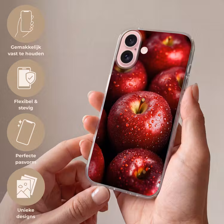 Telefoonhoesje - Rood - Appels - Fruit — 4