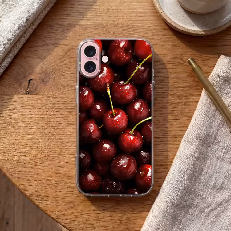 Telefoonhoesje - Rood - Fruit - Kersen — 2