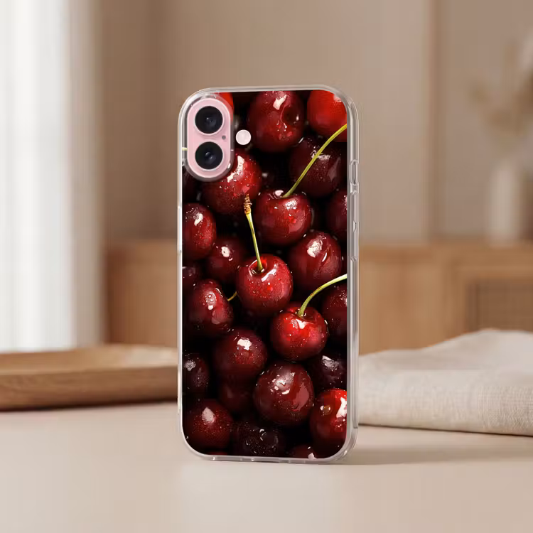 Telefoonhoesje - Rood - Fruit - Kersen — 3