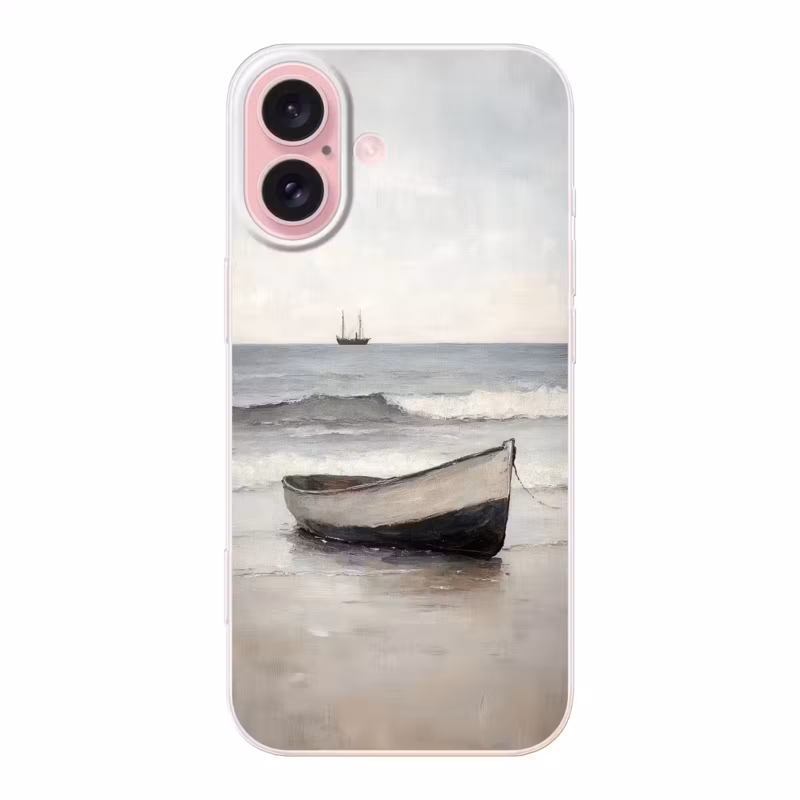Telefoonhoesje - Roeiboot - Zee - Horizon — 1
